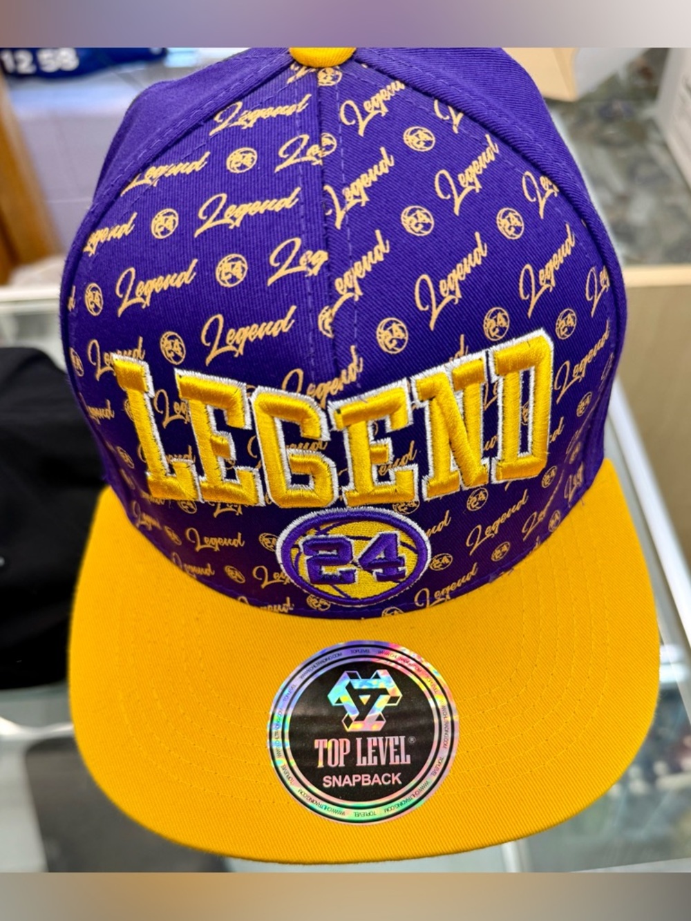 Legend 24 Purple & Gold Snapback Hat